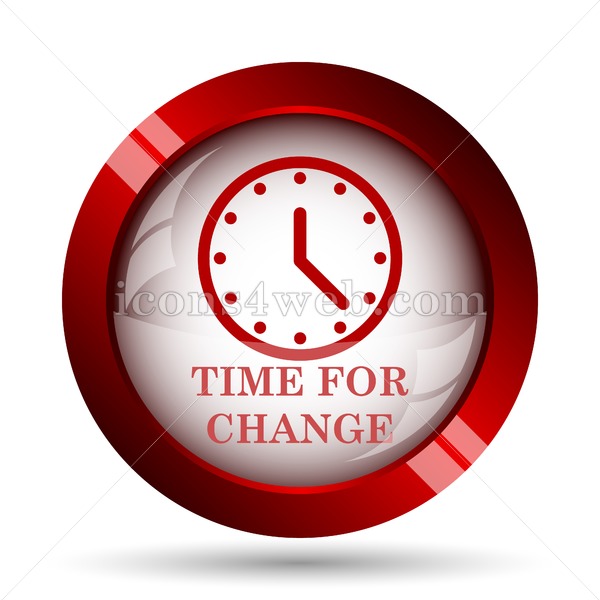 600x600 Time For Change Website Icon High Quality Web Button