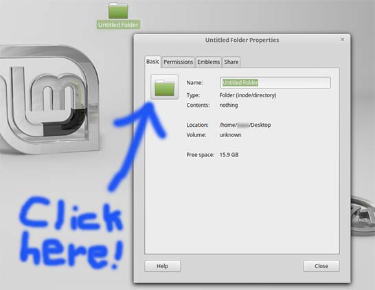546x423 How To Change Shortcut Icons In Linux Mint Rainingforks Tech Blog