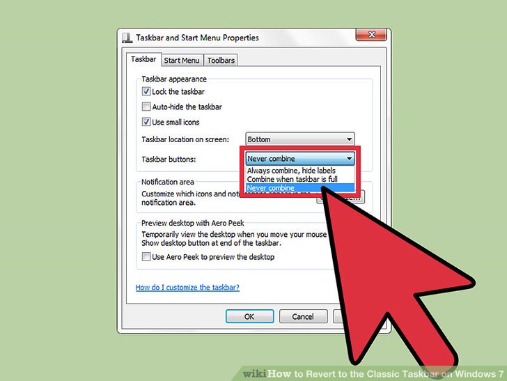 728x547 How To Revert To The Classic Taskbar On Windows Steps