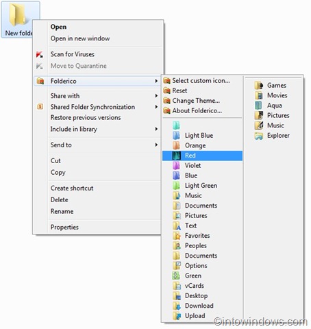 windows 7 all program change icon