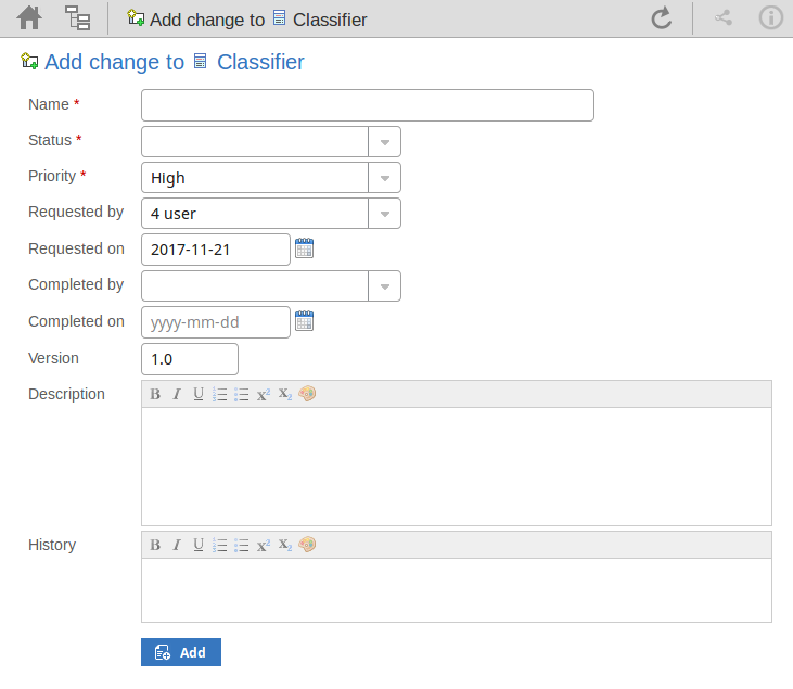 Add Change Requests Enterprise Architect User Guide 731x635 Add Change Requests Enterprise Architect User Guide
