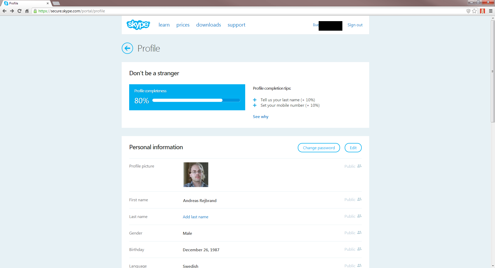 1920x1040 Cannot Change Skype Password