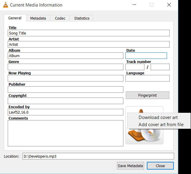644x585 How To Edit Cover Art Picture Using Vlc Media Player