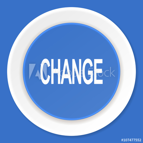 500x500 Change Blue Flat Design Modern Web Icon