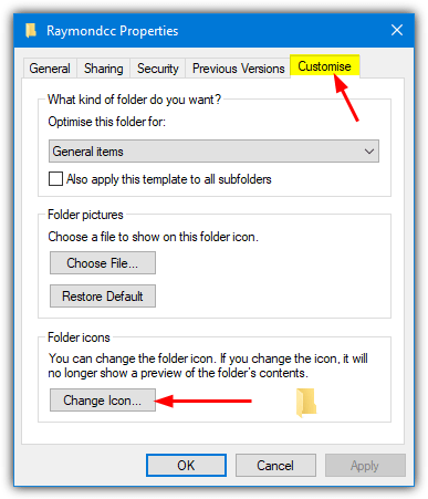 Ways To Change The Windows Folder Icon To Another Icon Raymond Cc 387x451 Ways To Change The Windows Folder Icon To Another Icon Raymond Cc