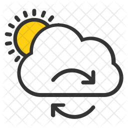 256x256 Weather Changes Icon Of Colored Outline Style