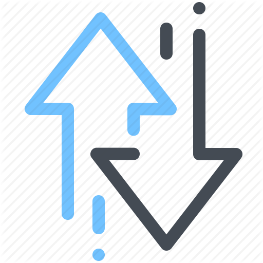 Arrows, Business, Changes, Down, Finance, Financial, Up Icon. 
