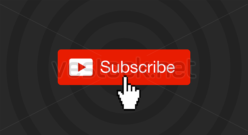 800x436 Subscribe Button With Hand Cursor, Subscribe Youtube Channel Icon