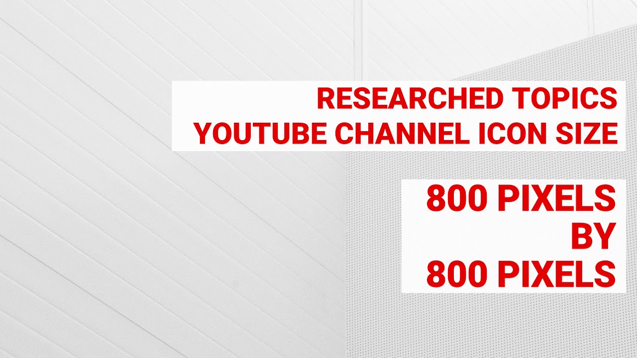 1280x720 What Is The Youtube Channel Icon Sizedimensions