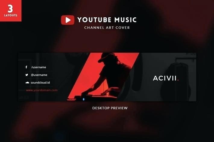 710x473 Youtube Banner Icon Template