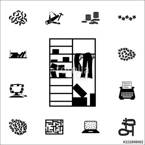 500x500 Clutter In The Closet Icon Chaos Icons Universal Set For Web