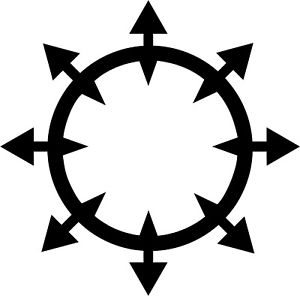 300x296 Warhammer Chaos Symbol Vinyl Car Window Laptop Decal Sticker