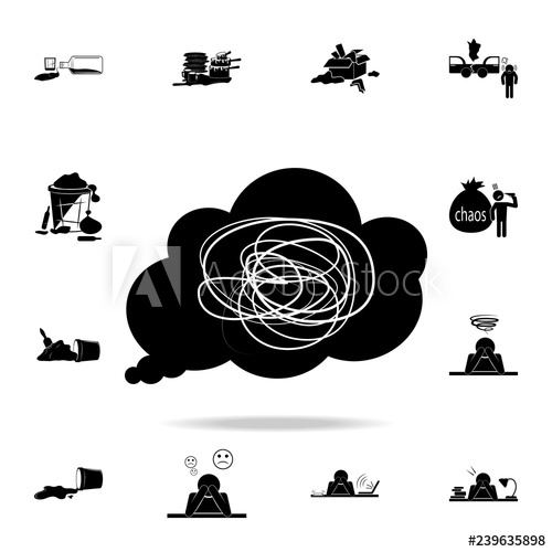 500x500 Confusion In One's Thoughts Icon Detailed Set Of Chaos Element