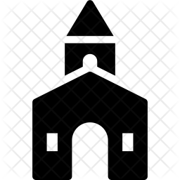 256x256 Chapel Icon Of Glyph Style