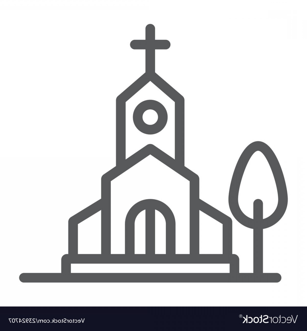 1200x1296 Church Line Icon Religion And Building Chapel Vector Savoyuptown