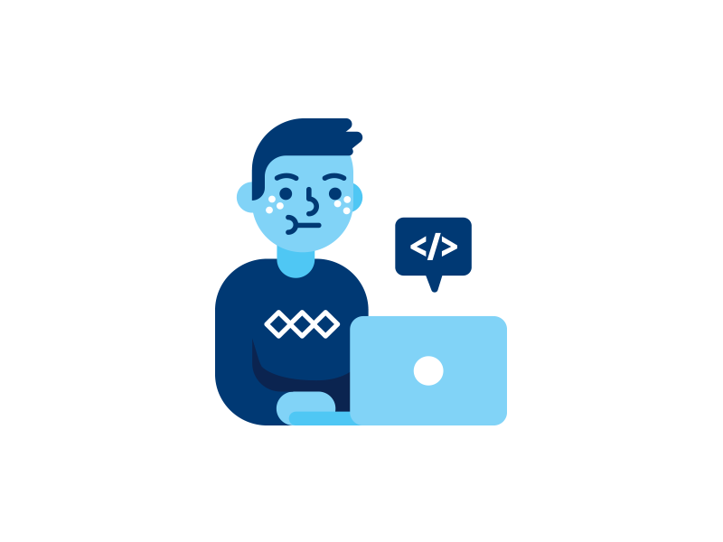 800x600 Programmer Icon Character