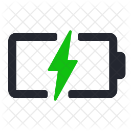 256x256 Charging Battery Icon Of Flat Style