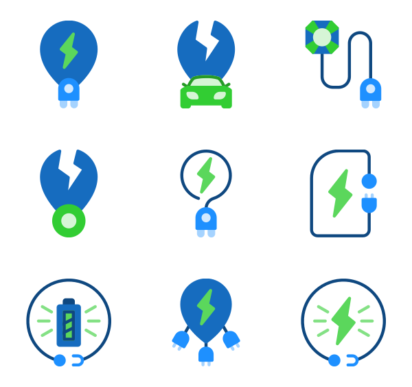 600x564 Charging Station Icon Packs
