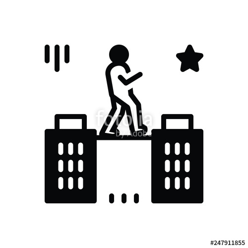 500x500 Black Solid Icon For Charisma Stock Image And Royalty Free