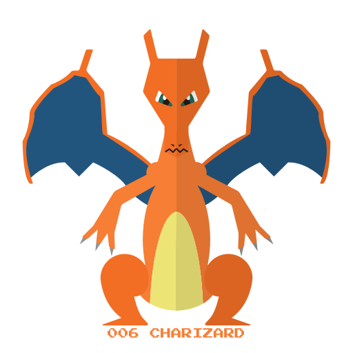 512x512 Charizard, Fire, Kanto, Pokemon Icon