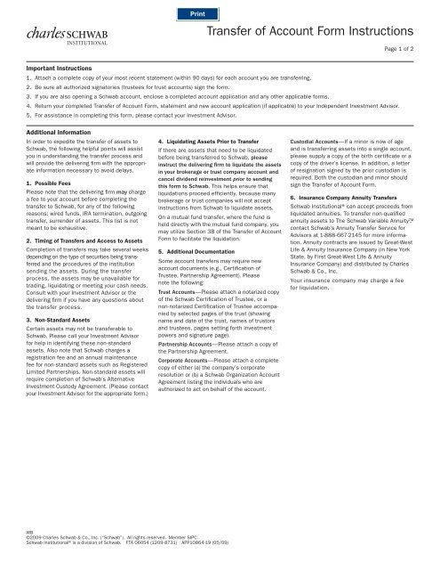 495x640 Charles Schwab Account Transfer Form
