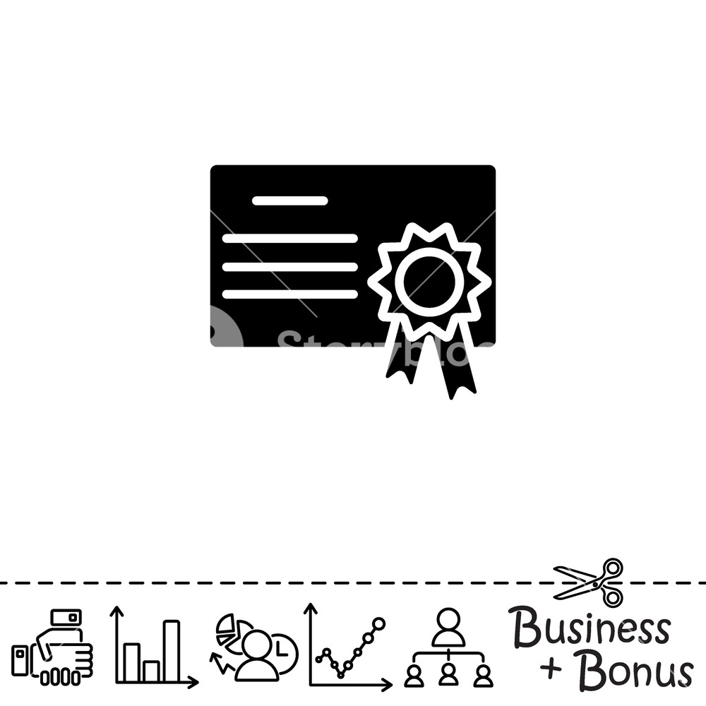 1000x1000 Web Icon Charter, Certificate Royalty Free Stock Image