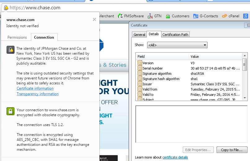 807x521 Personal Blog Chase Bank Using Outdated Security