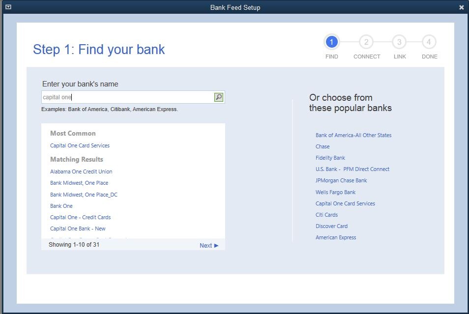 954x639 Solved Bank Feed Setup Capital One Bank Error