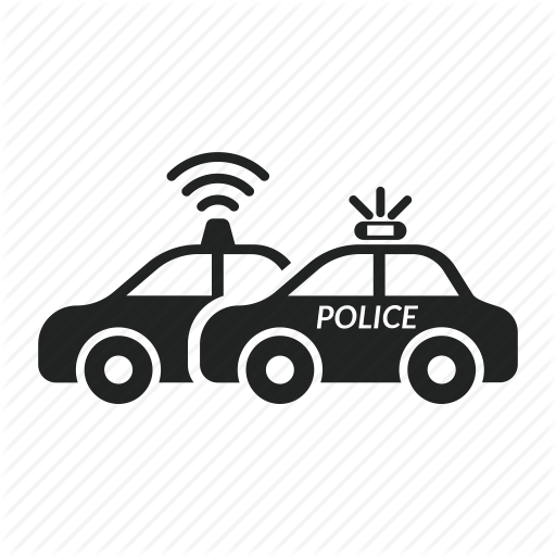 512x512 Chase, Crime, Police, Self Driving Car, Sirine, Tesla Icon