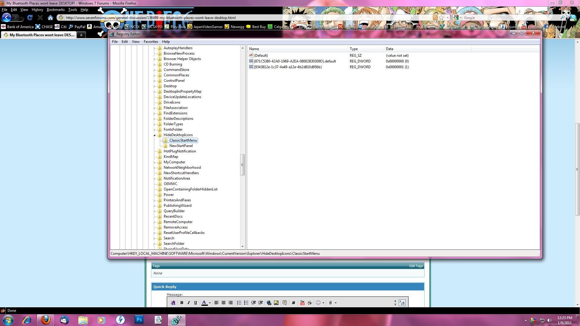 My Bluetooth Places Wont Leave Desktop! Solved 1920x1080 My Bluetooth Places Wont Leave Desktop! Solved