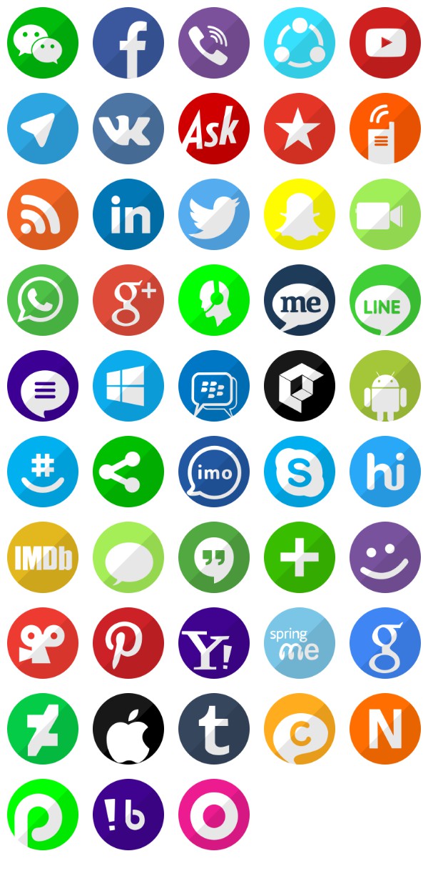 600x1219 Social Media Chat Icons Free Icon Packs Ui Download