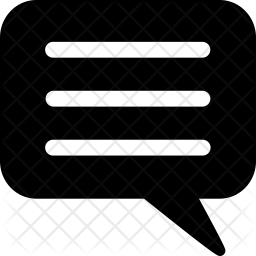 256x256 Chat Box Icon Of Glyph Style
