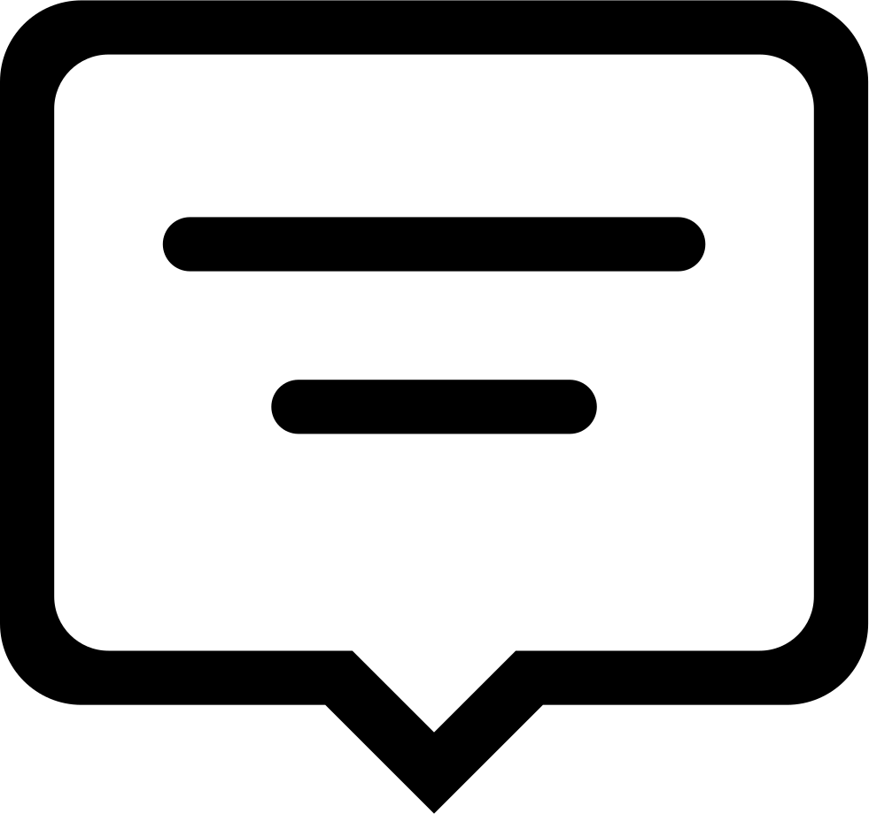 981x920 Chat Speech Bubble With Text Lines Png Icon Free Download