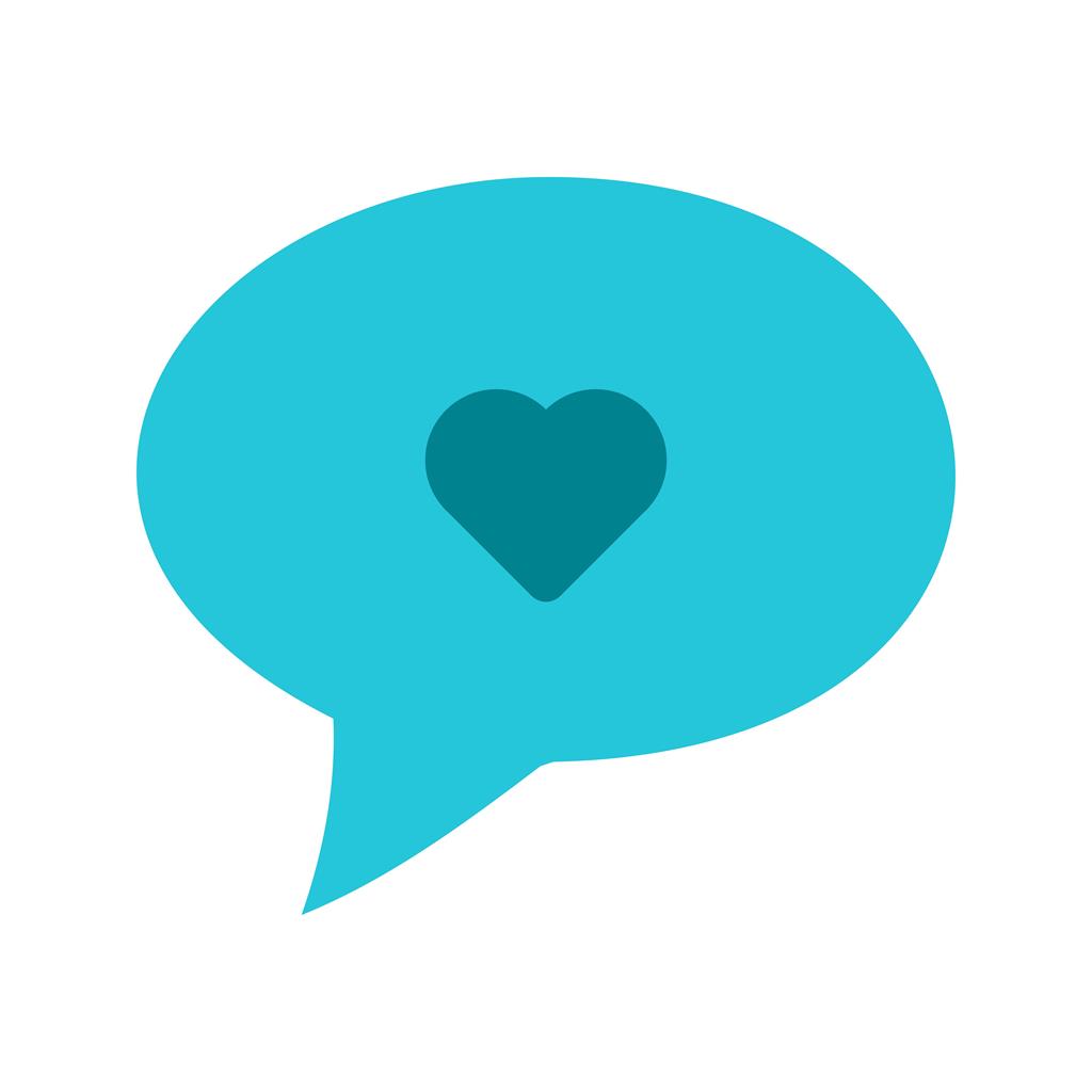 1024x1024 Chat Bubble Flat Multicolor Icon