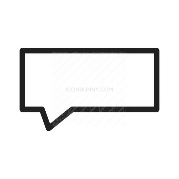 600x600 Chat Bubble Line Icon