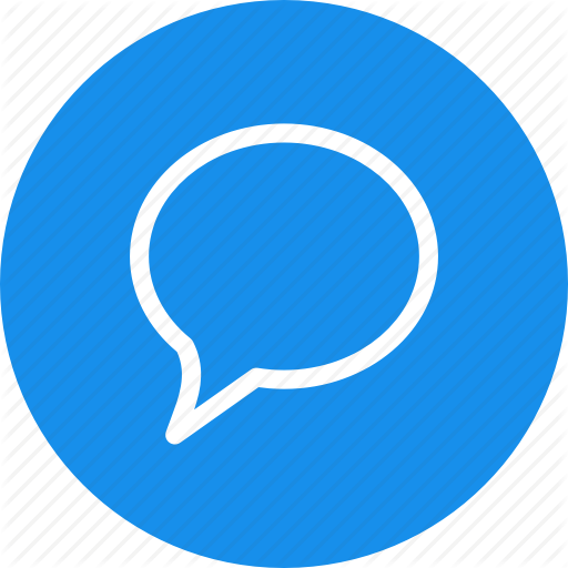 Blue, Chat, Chatting, Circle, Comment, Message Icon 512x512 Blue, Chat, Chatting, Circle, Comment, Message Icon