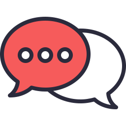 256x256 Chat Icon Outline Filled