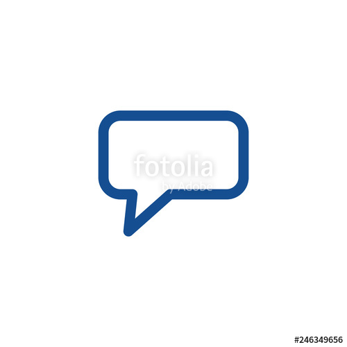 500x500 Chat Icon Vector Chat Icon In Trendy Flat Style Speech Bubble