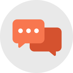 256x256 Chat Icon Flat