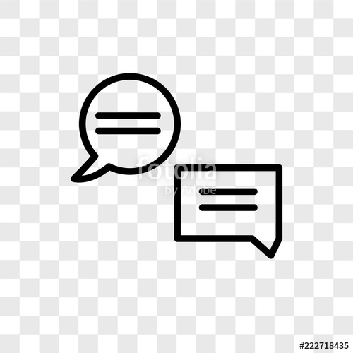 500x500 Chat Icons Isolated On Transparent Background Modern And Editable
