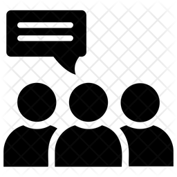 256x256 Chat Room Icon Of Glyph Style