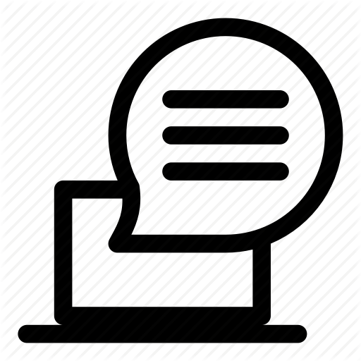 512x512 Chat Room, Chats, Laptop, Message, Social Media Icon