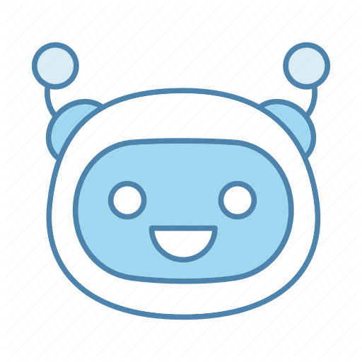 512x512 Bot, Chat Bot, Chatbot, Happy, Laughing, Robot, Smiling Icon