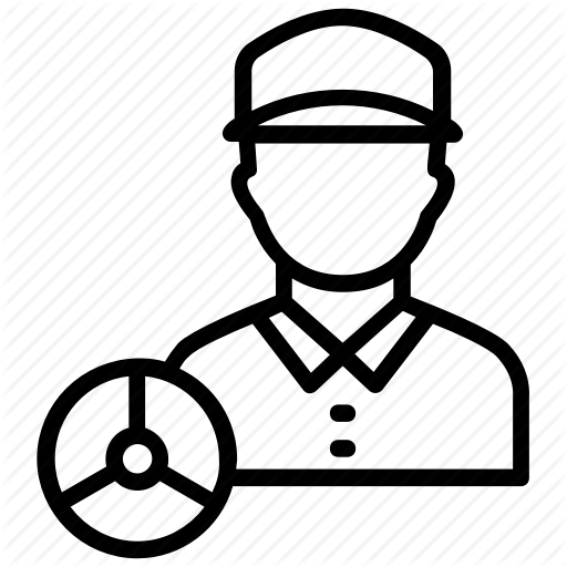 512x512 Cab Driver, Chauffeur, Driver, Logistics Truck Driver, Van Driver Icon