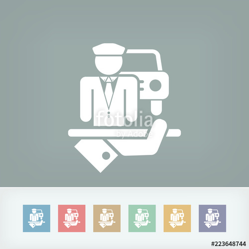 500x500 Chauffeur Icon Stock Image And Royalty Free Vector