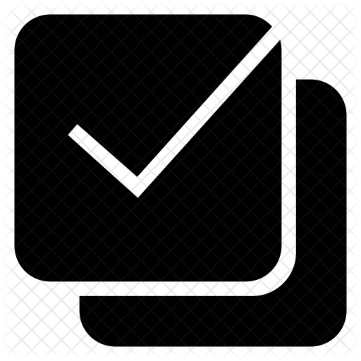 512x512 Check All Icon Of Glyph Style