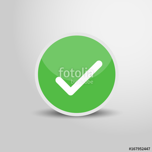 500x500 Check Icon In Circle Check Sign Round Circle Icon Vector
