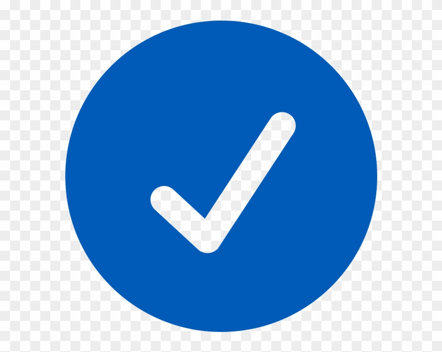 880x702 Blue Check Mark Icon Png