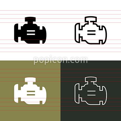 400x400 Check Engine Light Icon Set