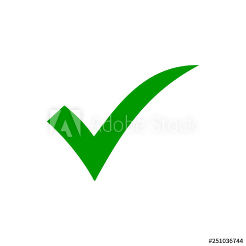 500x500 Check Icon Vector Check Mark Icon Check List Button Icon